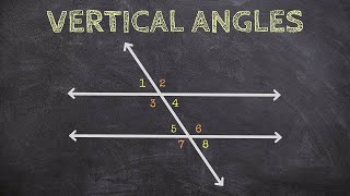 Determining Vertical Angles from Parallel Lines and a Transversal