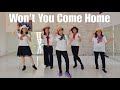 Won't You Come Home Line Dance (demo & count)
