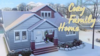 Уютный семейный дом👨‍👩‍👧‍👦💛│Строительство│Cozy Family Home│SpeedBuild│NO CC [The Sims 4]