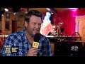 Blake Shelton interview on ET for his new single 'No Body'. August 2022