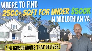Where To Find 2500 SqFt Homes For Sale For Under $500K In Midlothian VA | Living In Midlothian VA