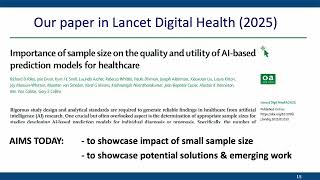 Importance of sample size for AI-based prediction models in healthcare