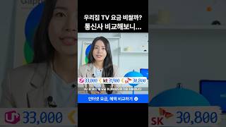 📺 IPTV 티비 설치 전 요금 비교 해봄! #shorts #인터넷가입