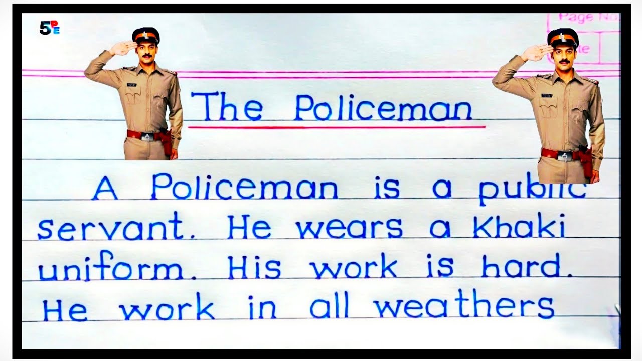 Essay On The Policeman//policeman Essay In English//the Policeman Essay ...