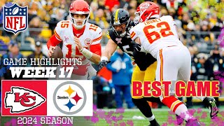 Chiefs vs. Steelers [Week 17] Game 1st+2nd-QTR Highlights | NFL Highlights 2024