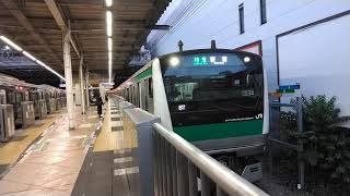 埼京線E233系7000番台ハエ123編成特急新宿行\u0026相鉄21000系21101編成各停海老名行\u002610000系10701編成各停横浜行\u002610707編成各停湘南台行　二俣川駅