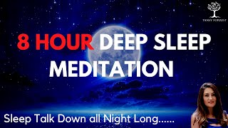 8 HOUR Deep Sleep Hypnosis with Subliminal Sleep Affirmations (Female Voice Guided Sleep Meditation)