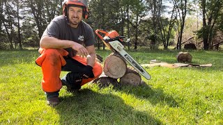 Stihl 290 farm boss. Possibly the greatest firewood chainsaw ever made.