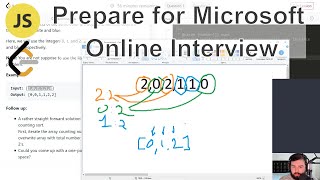 Prepare for Microsoft Online Interview with javascript on leetcode