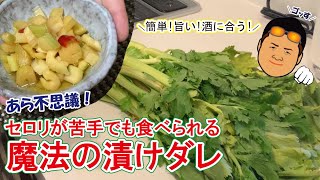 超簡単料理シリーズ！ゴッすが作る《セロリが苦手でも美味しく食べられる魔法の漬けダレレシピ！》