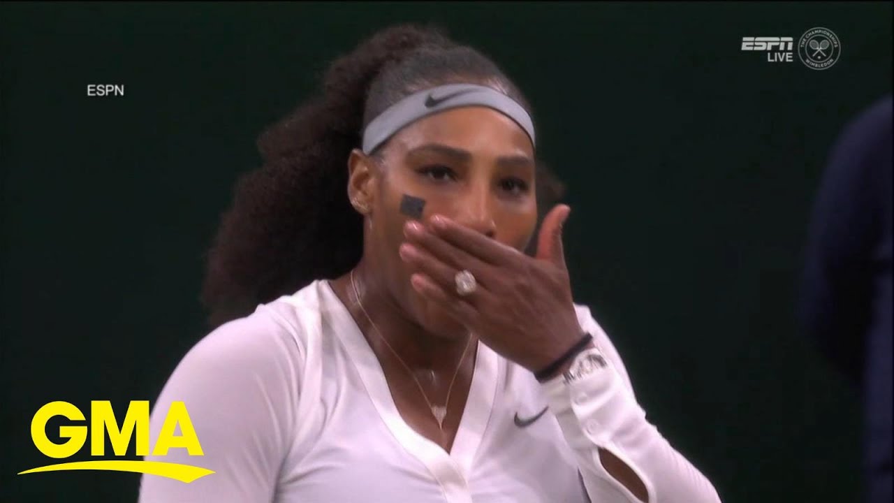 Serena Williams Loses In 1st Round At Wimbledon L GMA - YouTube