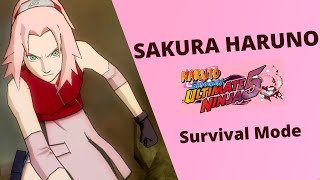 Naruto Shippuden Ultimate Ninja 5 | SURVIVAL MODE | Sakura