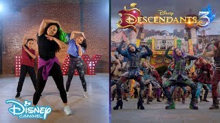Descendants 3 | 'Good To Be Bad' Dance Tutorial 🎶💥 | Disney Channel UK