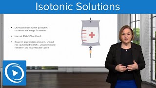 Isotonic Solutions –Pharmacology | Lecturio Nursing