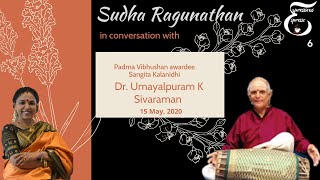 Carnatic Mridanga Vidwan Umayalpuram K Sivaraman opens up to Sudha - Expressions Espresso S1 EP6