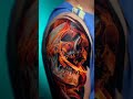 burning skull tattoo design trigger tattoo tattoo design skull shorts ghost