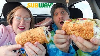 SUBWAY MUKBANG *REQUESTED EATING SHOW* (SUPER MESSY) *OPEN MOUTH SOUNDS* (THE RALPHIES)