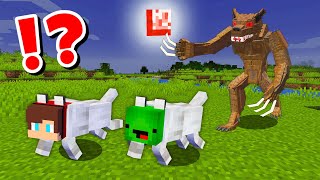 JJ and Mikey survival as WOLF CHALLENGE in Minecraft / Maizen animation