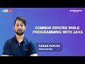 Common errors while programming with Java | Great Learning