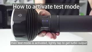 Saint Torch 31 : How to activate test mode