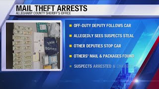 Deputy stops mail theft ring, arrests two in Alleghany County