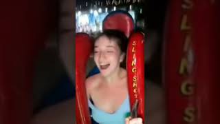 She Didn't Konw the Slingshot Ride did This