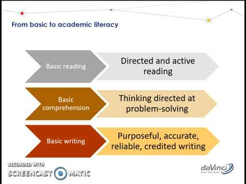 Academic Literacy Section 1 - YouTube