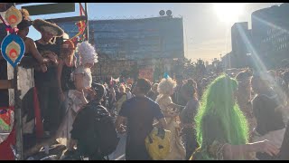 Christiania's 50th birthday parade - photo and video collage