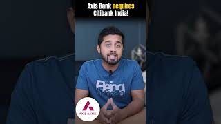 Axis Bank made big acquisition! Upside potential upto 35%? #shorts