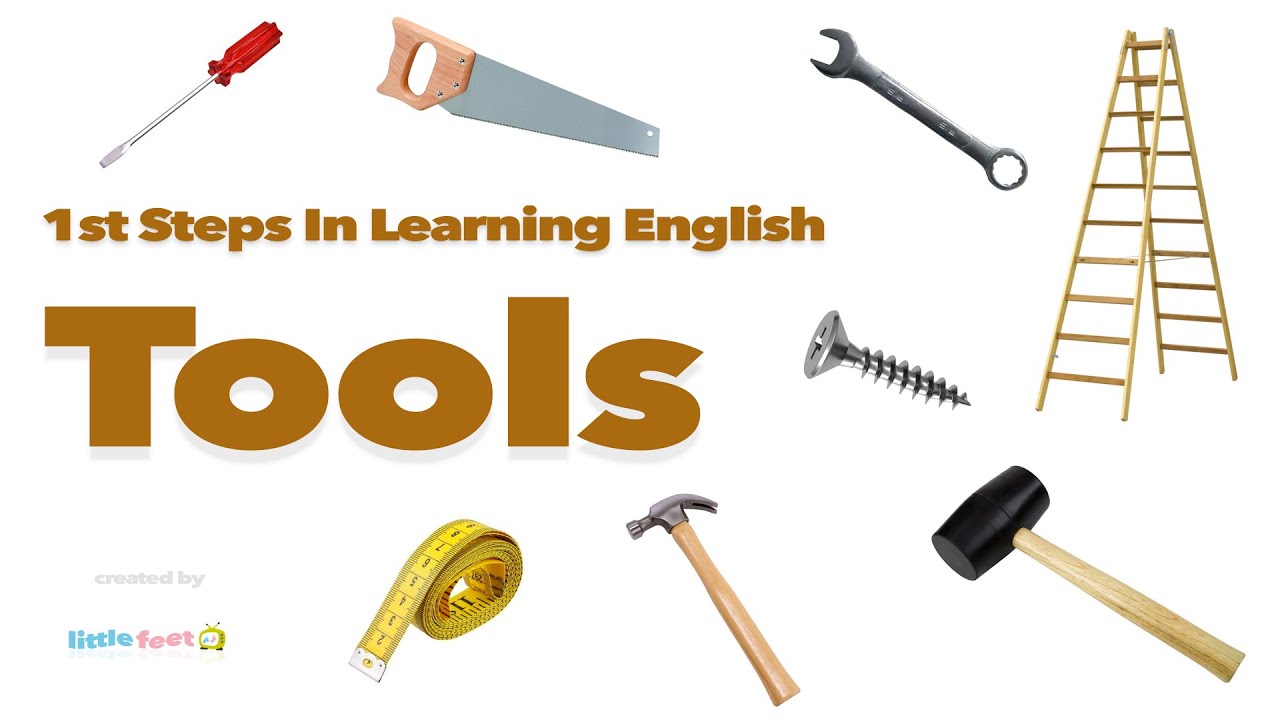 Learn 13 Tools In English Through PICTURES | Vocabulary For Kids - YouTube