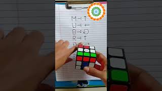 how to make indian flag with 3 by 3 rubik's cube...#shorts #respect #india #flag #viral #video