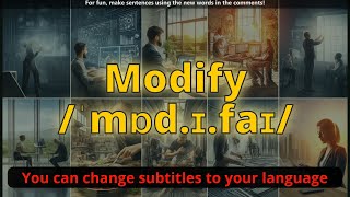 Modify meaning with 5 examples