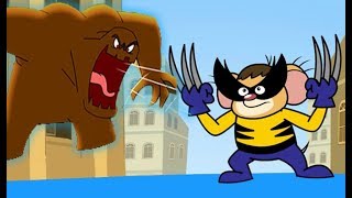 Rat A Tat - Wolverine Mice Battles Giant Monster - Funny cartoon world Shows For Kids Chotoonz TV