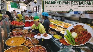 洋葱炸鸡印度香饭好吃但贵槟城老街著名扁担饭美食午餐 Onion Fried Chicken Nasi Briyan Penang Best Food Nasi Kandar