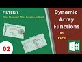 02 FILTER Formula in Excel | Filter Functions | Dynamic Array Function | Excel 365 | Excel 2021