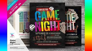 Flyer Design: Game Night Flyer Templates