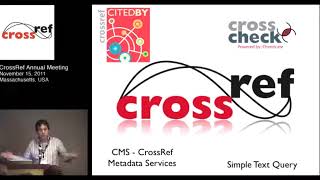 Introduction and CrossRef Overview