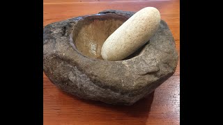 How to make a pestle and mortar out of natural stone