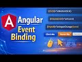 Angular Event Binding Explained with Real-World Examples | User Interaction in Angular