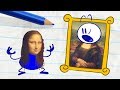 Pencilmate Destroys an Art Museum! -in- THE TELL TALE ART - Pencilmation Cartoons