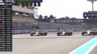 2023 Miami Grand Prix: Max Verstappen pulls off double overtake on Ferrari and Haas