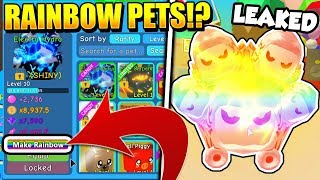 Bubble Gum Simulator Rainbow Pets Videos 9tube Tv - rainbow pets update challenge in bubble gum simulator roblox leaked