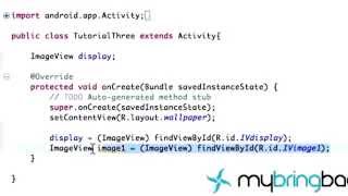 ANDROID TUTORIAL Using an Image View as a Button