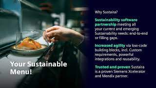 Siemens and Sustaira Value Drivers with Sustainability Solutions