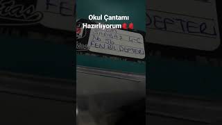 Okul Çantamı Hazırlıyorum🎒🎒