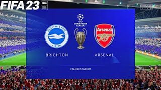 FIFA 23 | Brighton & Hove Albion vs Arsenal - Champions League UCL - PS5 Gameplay