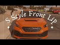 How to install the S Style Front Lip from Aeroflowdynamics