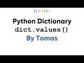 Python Dictionary values() Method
