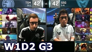TSM vs SSG - Week 1 Day 2 | Group D LoL S6 World Championship 2016 W1D2 | TSM vs