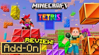 PLAYABLE TETRIS ADDON For Minecraft Bedrock Edition in-depth review!